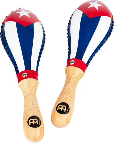 Vista 5 de Meinl Percussion Maracas de cuero crudo natural MSM2