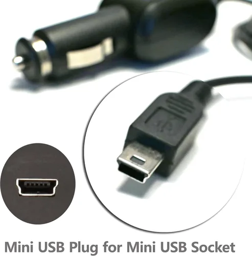 Vista 4 de EDO Tech - Cable cargador de coche mini USB de 10 pies para Uniden Bearcat Radio Scanner BCD160DN BC125AT BC75XLT BCD325P2 BCD436HP Homepatrol-2