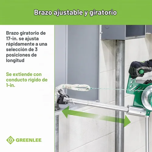 Vista 7 de Greenlee G1 Versi-Tugger - Extractor de cable eléctrico de mano, 1,000 libras, 1/2" - 4