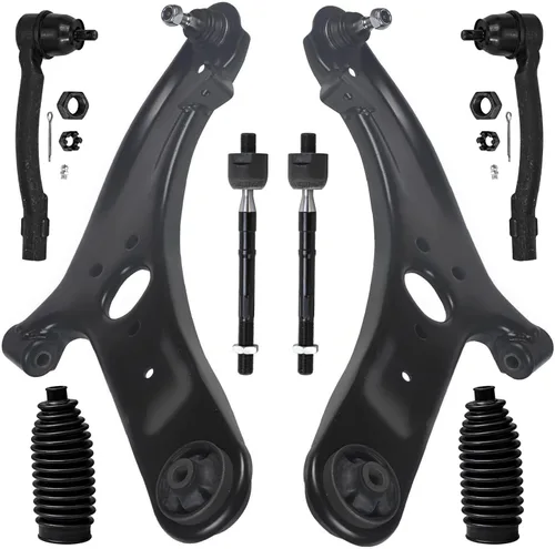 Vista 251 de Detroit Axle - Kit de brazos de control de extremo de 8 piezas para Toyota 2001-2003 Highlander 2002-2003 Camry Lexus ES300, 2 conjuntos de brazos