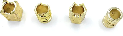 Vista 2 de Diseño de sangría de metal, extintores instantáneos de cigarrillos, paquete de 4 (dorado)