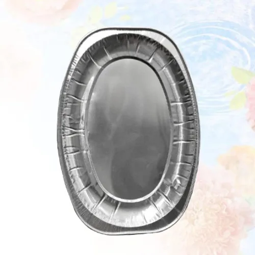 Vista 3 de CALLARON Bandeja de papel de aluminio 20pcs Bandeja de comida desechable Placa de papel de aluminio Placa de papel de aluminio Contenedor