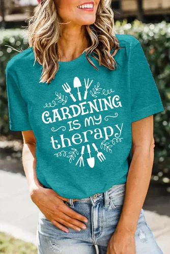Vista 3 de MAIHUN Camisas de jardín para mujer, camiseta para amantes de las plantas, camiseta gráfica de jardinería, camisetas de regalo de jardinero