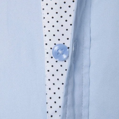 Vista 4 de Manwan walk Camisas de vestir de manga larga con botones sólidos para hombre