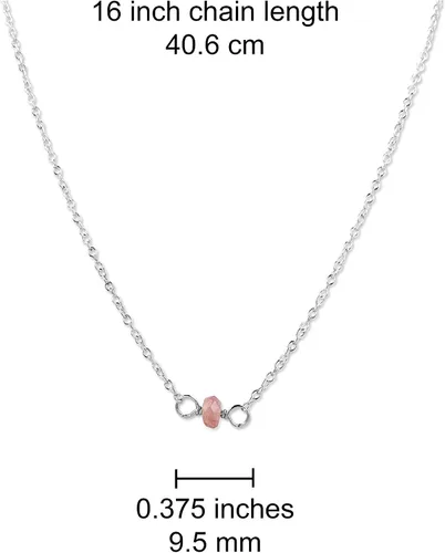 Vista 125 de Gargantilla de piedra natal – Regalo de cumpleaños, regalo para niña, mujer, amiga, hija, esposa, mamá, ella, joyas de piedras preciosas para uso