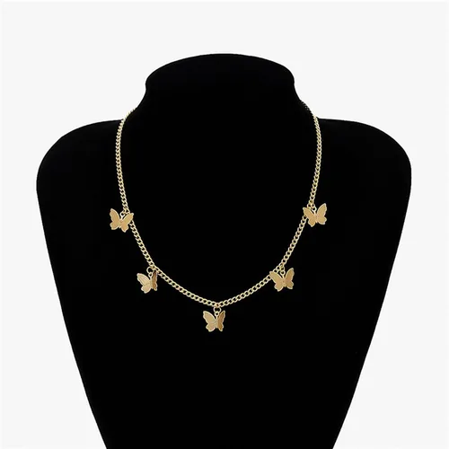 Vista 3 de YUNXI Juego de collar de mariposa para mujeres y niñas colgante gargantilla cadena collar encanto joyería regalo para ella