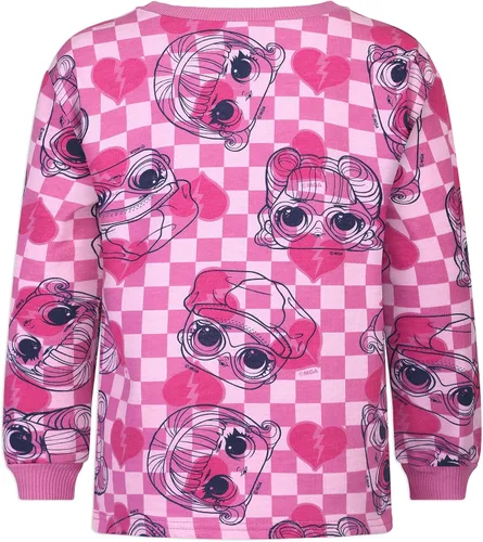 Vista 6 de LOL Surprise - Conjunto de sudadera y leggings de 2 piezas para niños pequeños, color rosaazul
