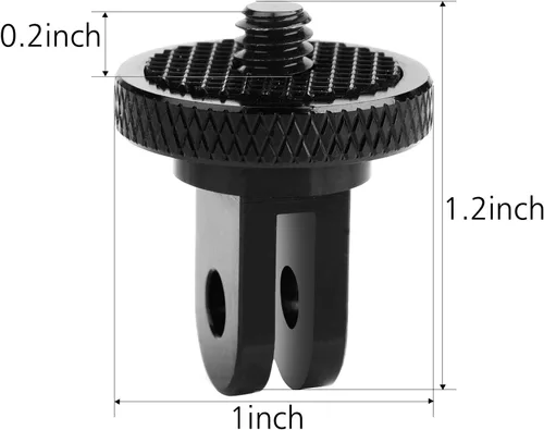Vista 5 de ChromLives Soporte de trípode para cámara, adaptador de trípode de 1/4 de pulgada -20, trípode de montaje de conversión compatible con cámaras