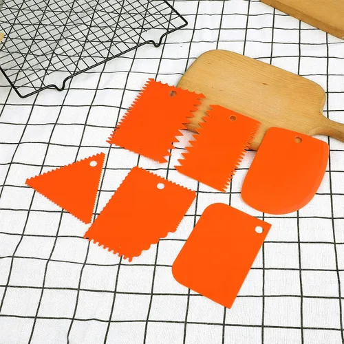 Vista 4 de cobee 6 piezas de raspador de arcilla de plástico, herramienta raspadora de cerámica, mango tallado de arcilla suave, cuchillo industrial