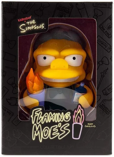 Vista 7 de Kidrobot Los Simpsons Flaming Moe - Figura mediana estándar