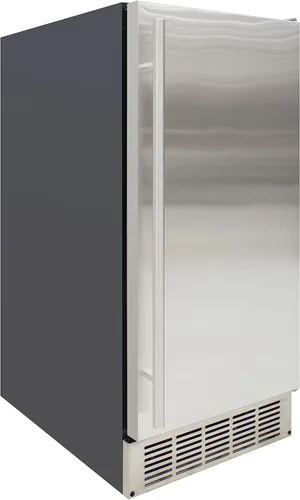 Vista 8 de BRAMA Máquina para hacer hielo de 50/lbs. Ice Daily Undercounter Construcción de acero inoxidable integrada o independiente con puerta reversible