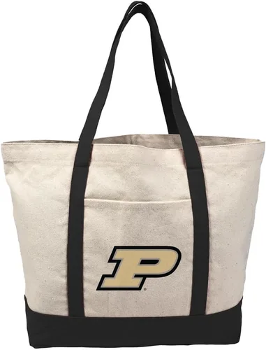 Vista 337 de Campus Lab Bolsa de lona con logotipo primario colegiado con bolsillo externo, bolsa de hombro reutilizable para ir de compras, playa Águilas A&m