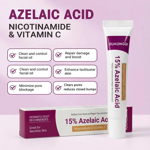 Vista 2 de Suero de ácido azelaico para piel y piel propensas al acné con problemas de acné, adecuado para alivio del enrojecimiento de la piel propensa a