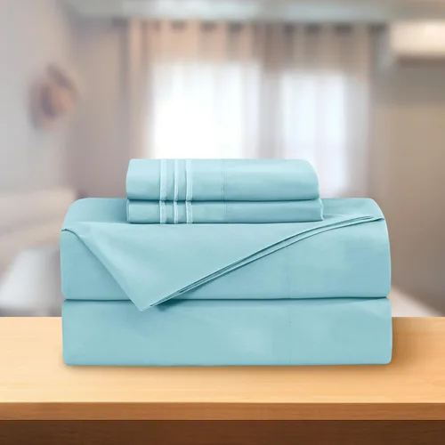 Vista 2 de Elegant Comfort - Juego de sábanas de lujo de 4 piezas - Ropa de cama de lujo de 1500 hilos, calidad de hotel prémium, microfibra, resistente a