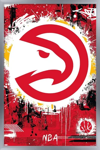Vista 9 de Trends International NBA Atlanta Hawks - Póster de pared con logotipo Maximalist 23