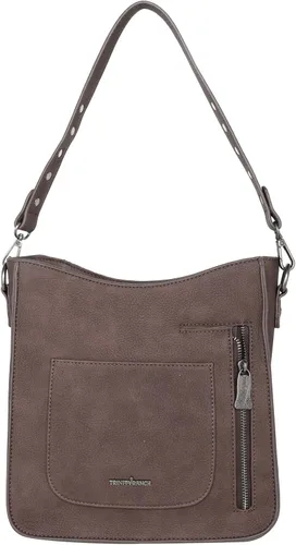 Vista 2 de Trinity Ranch Bolso grande de cuero de vaca para el cabello, bolso de mano oculto y bolso de mano para mujer
