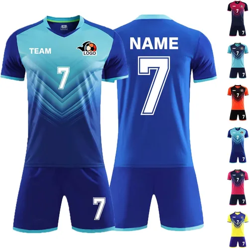 Vista 8 de LAIFU Camiseta de Fútbol Personalizada para Adultos y Niños - Camiseta de Fútbol Personalizada con Nombre, Número y Logo
