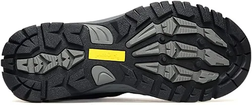 Vista 4 de HIWALK Zapatos de senderismo impermeables confort mediados tobillo montañismo zapatos transpirable ligero escalada camping trekking al aire libre