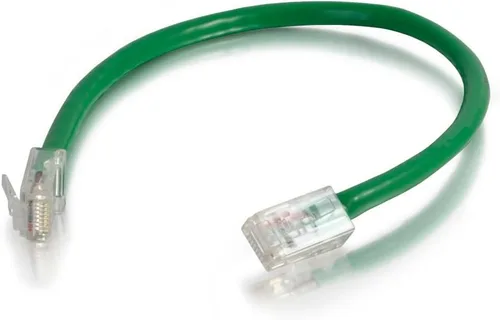 Vista 3 de C2G 24494 Cable cruzado Cat5e - Cable de conexión de red sin blindaje sin arranque, naranja (3 pies, 3.0 ft)