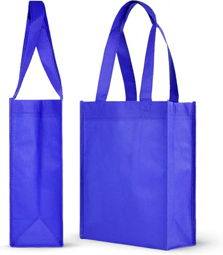 Vista 8 de Pack de 25 bolsas reutilizables para regalos, fiestas, almuerzo., Púrpura profundo