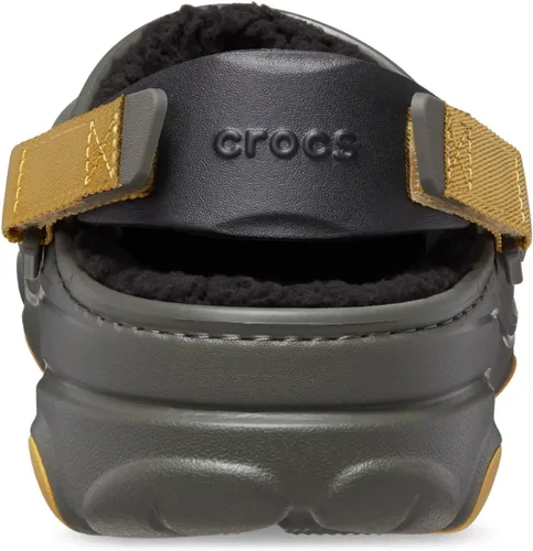 Vista 6 de Crocs - Zuecos unisex para adultos, todo terreno, con forro y correa de talón ajustable Oliva polvorienta