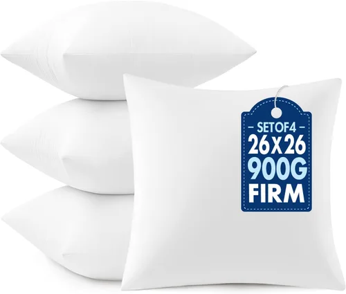 Vista 25 de MIULEE - Rellenos de almohadas decorativas, 14x36 pulgadas con relleno de fibra virgen 100% para cama y sofá