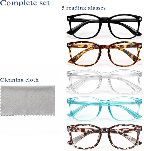Vista 7 de CHEERS DEVICES Reading Glasses for Women Men, Eyeglasses, Blue Light Readers for Men Women