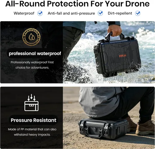 Vista 5 de Funda para DJI Lito X1/1 Accesorios,Funda impermeable de transporte para RC 2/N3