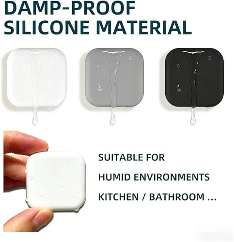 Vista 3 de Protector de Pared Pequeño para Puertas, Parachoques de Puerta de Silicona, Protector de Pared Autoadhesivo, Silenciador de Puertas, Protector