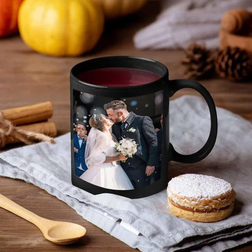 Vista 4 de Taza de fotos personalizada con texto personalizado, carga tu imagen, regalos personalizados para hombres y mujeres, taza de té, mejor amigo