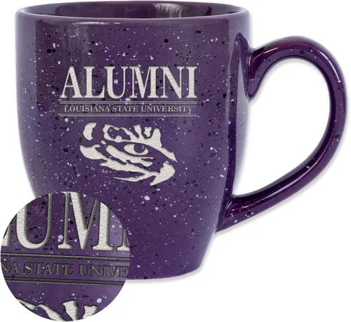 Vista 107 de Rico Industries NCAA Illinois Fighting Illini Alumni - Taza de café de cerámica moteada grabada con láser de 16 onzas
