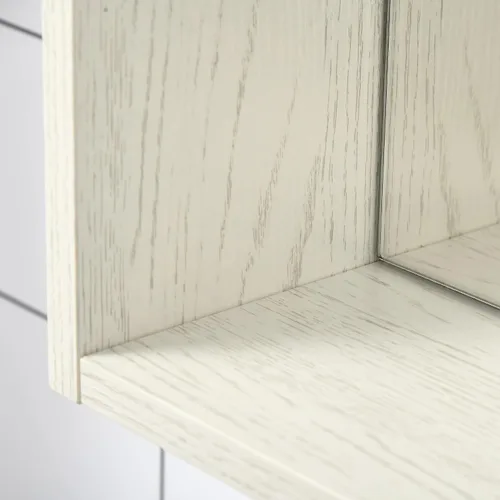Vista 7 de kleankin Botiquín de baño de 31.5 x 25.5 pulgadas con espejo, estante de almacenamiento, armario de baño montado en la pared para sala de estar