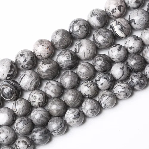 Vista 7 de 100 cuentas de piedra multicolor natural de 0.236 pulgadas (0.236 in), cuentas espaciadoras sueltas redondas para hacer pulseras, collares, aretes