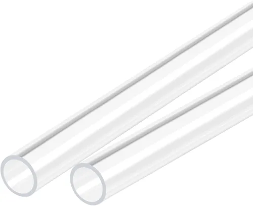 Vista 18 de MECCANIXITY Tubo acrílico transparente rígido redondo tubo 0.157 in (5/32") ID 0.315 in (5/16") OD 18" para lámparas y linternas, sistema