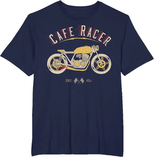 Vista 57 de Camiseta Cafe Racer - Old School - Camiseta de motocicleta vintage Negro