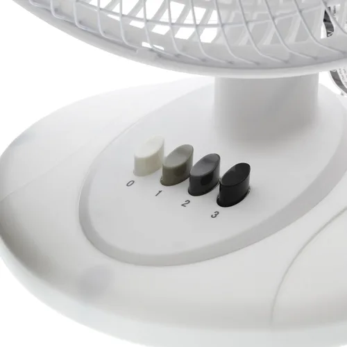 Vista 6 de EZ-CHILL Ventilador de mesa oscilante de 3 velocidades de 12" para el hogar