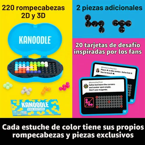 Vista 3 de Educational Insights Kanoodle Fan Edition - 20 aniversario (Cyan)