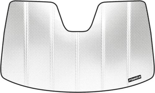 Vista 6 de Pigenius Parasol de parabrisas para Mazda 3 2019-2025 (Sedan/Hatchback), acabado plateado metálico Brushed Silver