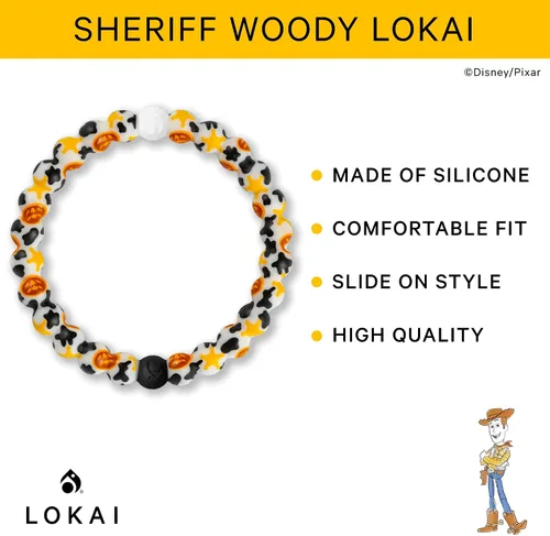 Vista 6 de Lokai Disney Pixar Collection Bracelets - Silicone Beaded Bracelets for Women Men Jewelry Fashion Bracelets Slide-On for Comfortable Fit