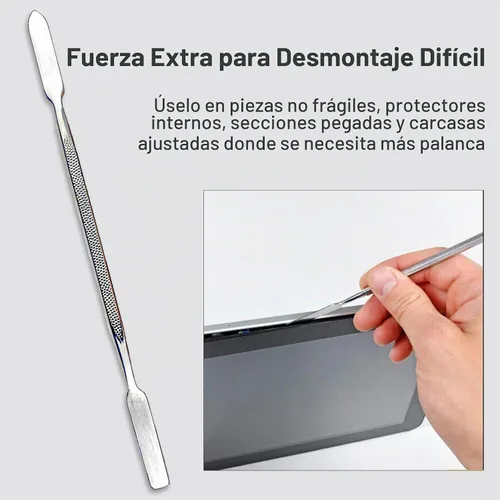 Vista 6 de HowFixit Kit de herramientas de apertura electrónica 12 en 1, juego profesional de spudger antiestático con herramientas de palanca de plástico