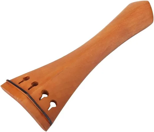 Vista 6 de Accesorios de violín 4/4, kit completo de piezas de madera para violín con soporte para barbilla, clavijas de afinación de corcho