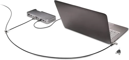 Vista 3 de Kensington MicroSaver 2.0 Candado de doble cable con llave para portátiles y otros dispositivos (K65048WW)