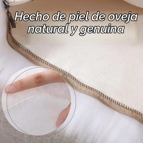 Vista 3 de LLB Fundas de almohada de lana de oveja auténticas para sofá, fundas de almohada decorativas y esponjosas cuadradas, fundas de almohada de 18x18