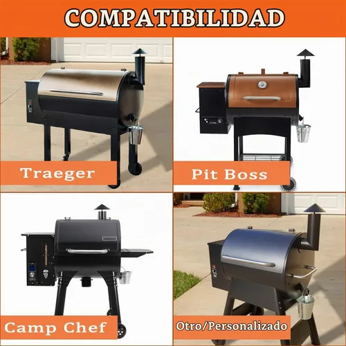 Vista 5 de Chimenea de humo para parrilla, reemplazo para Pit Boss/Traeger/Camp Chef y otras chimeneas de parrilla de pellets