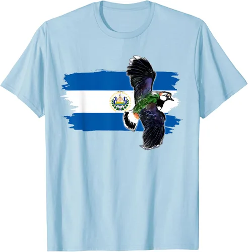 Vista 72 de Camiseta con la bandera de El Salvador, mapa de El Salvador, camiseta de Salvador para mujer, Negro