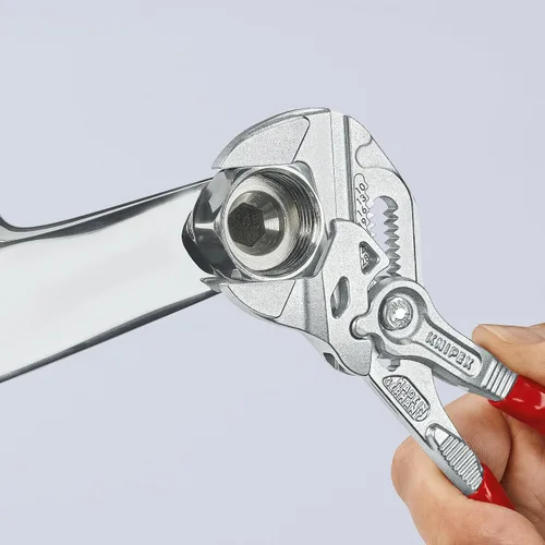 Vista 3 de KNIPEX Tools - Juego de 2 llaves de alicates mini (9K0080121US) y Klein Tools 65200 Juego de trinquete, 5 piezas con Phillips, ranurado y adaptador