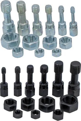 Vista 3 de Lang Tools 2581 Juego de machos de roscar y terrajas restaurador de roscas de 26 piezas, negro