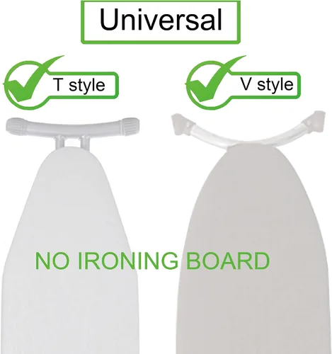 Vista 3 de YYST Soporte de pared para tabla de planchar flexible, clip de almacenamiento de pared, apto para patas en T o tabla de planchar estilo Y (2)