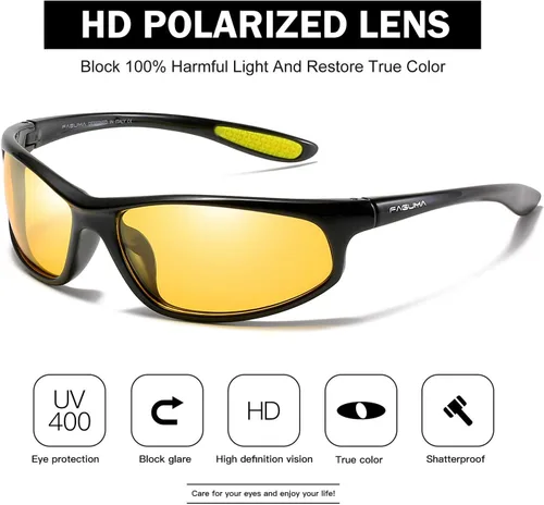Vista 24 de Gafas de sol deportivas polarizadas para hombres, ciclismo, conducción, pesca, protección UV400