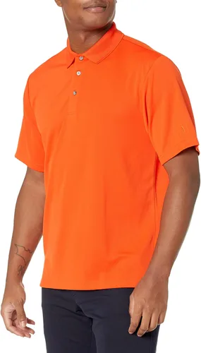 Vista 17 de PGA Tour Men's Airflux Solid Mesh Short Sleeve Classic Golf Polo Shirt Asfalto